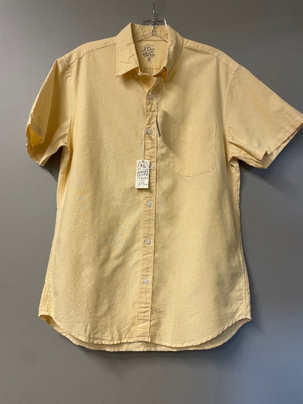 J.Crew. Men's short sleeve shirt. Yellow.